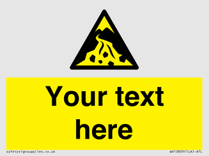 Custom Warning: Debris flow zone